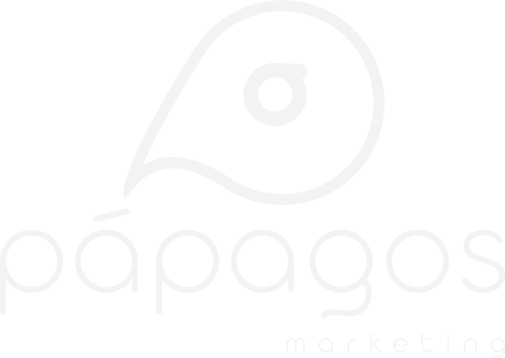 Pápagos Makketing Logo branca